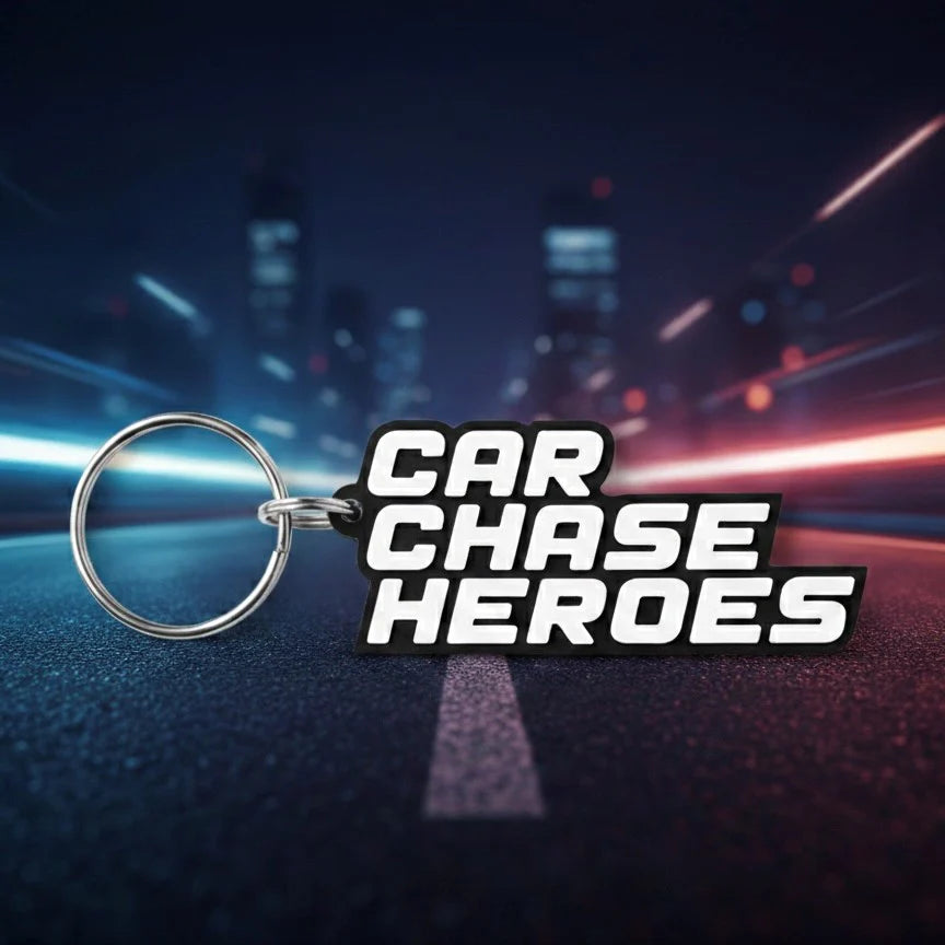 Car Chase Heroes Keyring