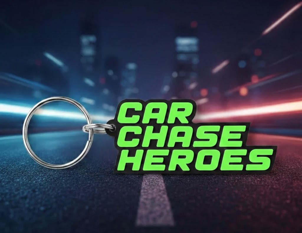 Car Chase Heroes Keyring